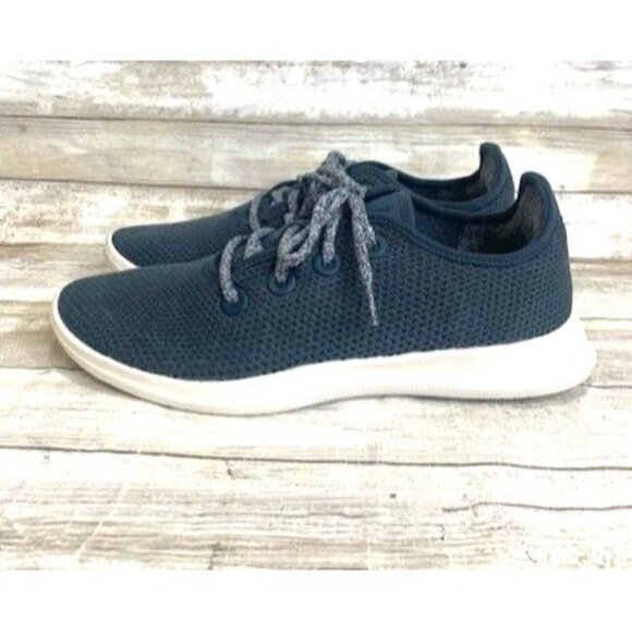 Allbirds Men's Tree Runners Sneakers M9 Blue Mesh Knit Comfort Athletic - Picture 3 of 9
